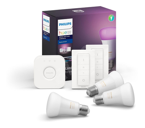 Kit De Inicio Philips Hue White And Color Ambiance +2 Switch