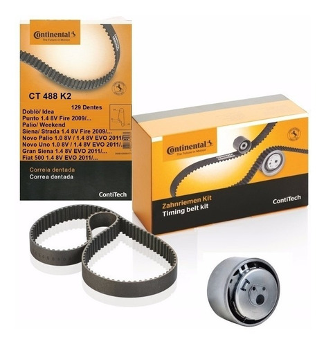 Kit Correia Dentada E Tensor Gran Siena 1.4 8v Evo 14 15 16