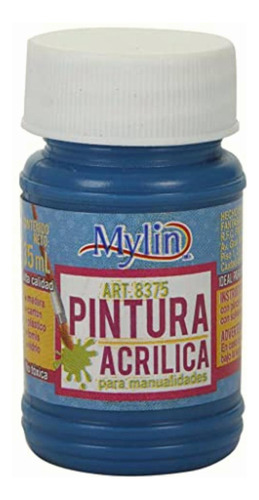 Pintura Acrilica Color Azul Media Noche Para Manualidades Y