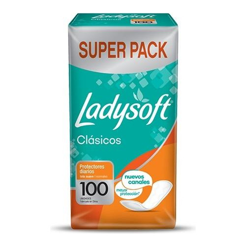 Protectores Diarios Ladysoft Clásico 100 Unidades