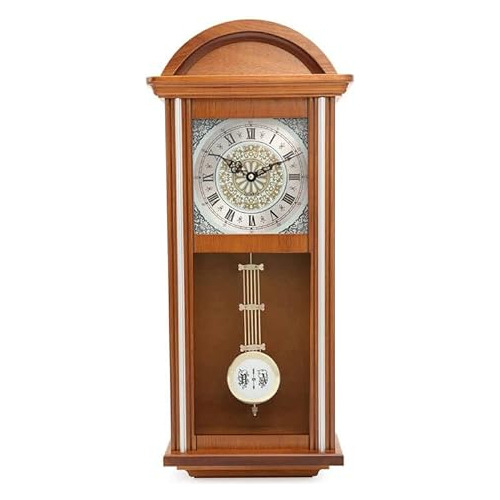 Reloj De Pared De Madera Arco, Péndulo Y Campanadas, F...