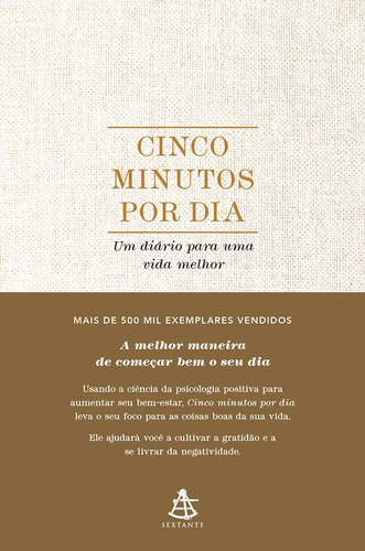 Libro Cinco Minutos Por Dia: Um Diário Para Uma Vida Melhor