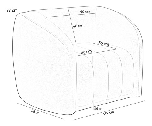 Kit Sofá 4 Lugares Para Sala 292cm com 01 Poltrona Lazio M03 Bouclê Bege Claro