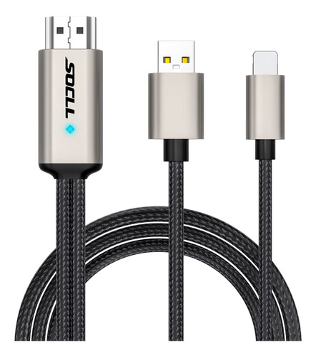 Kaming Adaptador Hdmi Para I-phone iPad 1080p, Convertidor D