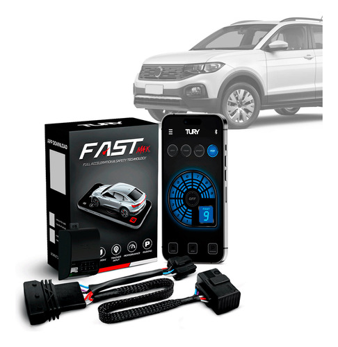 Módulo Acelerador Pedal Fast Com App T-cross 2022 2023 24