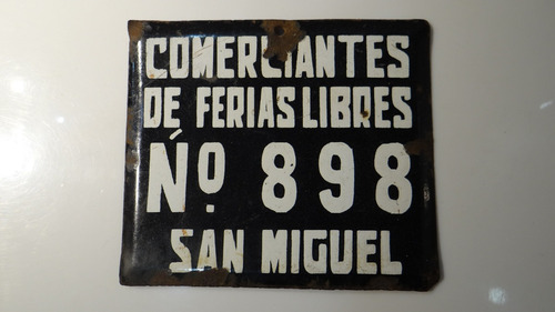 Placa Patente Antigua, Feriana