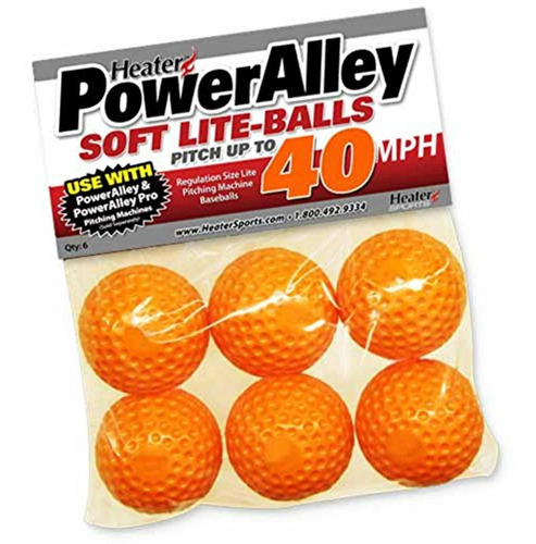 Heater Sports Poweralley Soft Lite-balls  6 Pack 