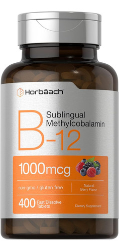 Vitamina B12 1000 Mcg Sublingual Metilcobalamina 400 Tab
