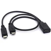 Comprar Cable Divisor Usb 2.0 Tipo C Hembra A Micro Usb Macho Dual