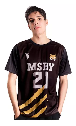 Camiseta Anime Haikyuu Volei T-Shirt Anime Vôlei - Preto