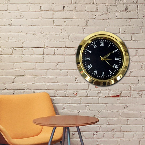 Inserto De Reloj Redondo Fácil De Leer Mini Reloj De Metal