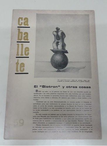 Caballete Nº 59 * Revista De Pintura * El Biotron * Baliari 