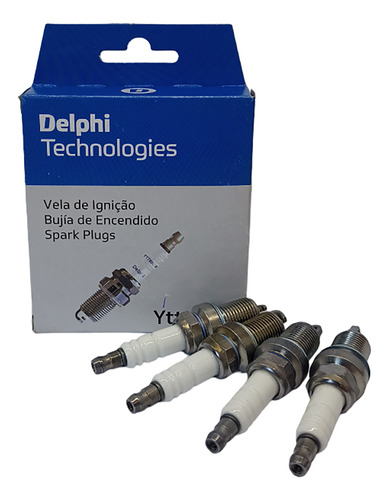 Jogo Velas Delphi Peugeot 206 1998 A 2014 Delphi