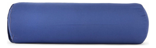 Almofada Cilíndrica Bolster Eco Rolinho Yoga Restaurativa Cor Azul Yogateria
