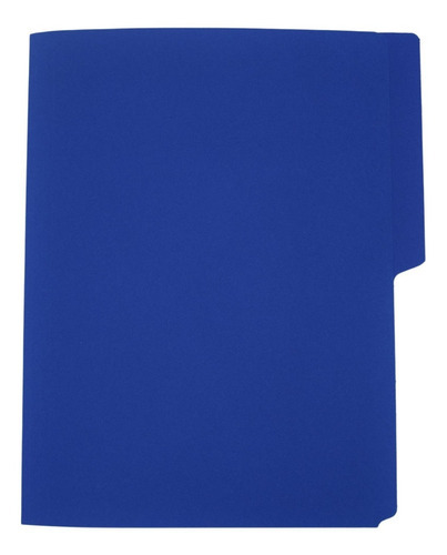 Folder Tamaño Carta Colores Brillantes 100 Pzas Color Super Cobalto