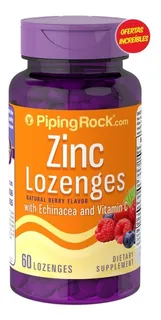 Pastillas De Zinc Con Equinácea Y Vitamina C 60 Pastillas