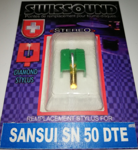Imagen 1 de 4 de Aguja Sansui Sc-50 Sn-50 Sn-33 Sv-50 Reemplazo Suizo Calidad