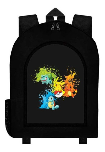 Mochila Negra Pokemon A28