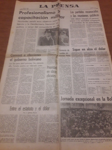 Diario Prensa 16 07 1982 Malvinas Beagle Nicolaides Recoleta