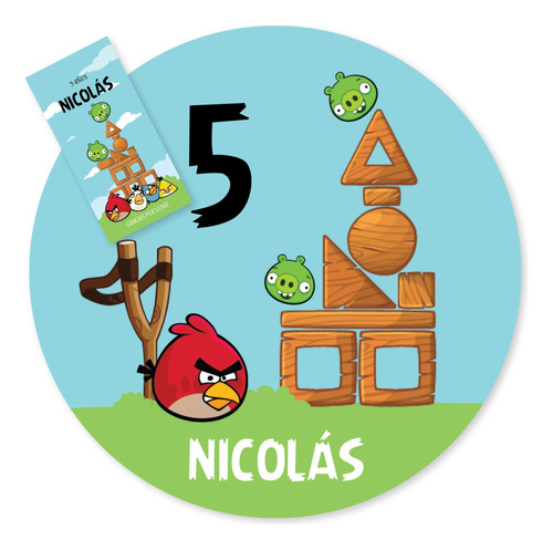 Kit Imprimible Angry Birds Cumpleaños Candy Bar Tukit