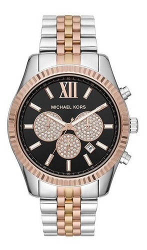 Relogio Feminino M Kors Mk8714 Rose Lexington Lançamento 