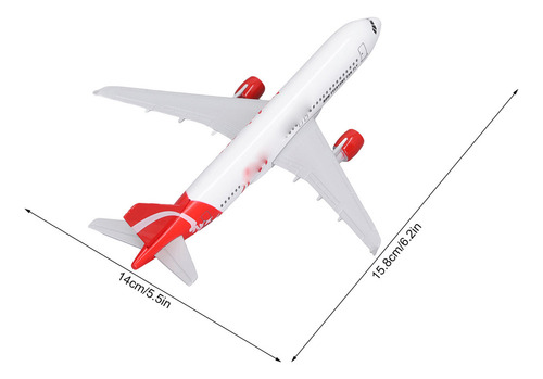 Modelo De Avião Comercial Com Suporte Simulado Em Liga Requi