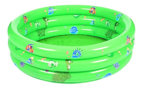 Piscina Inflable Plástico 3 Anillos 100 X 35 Cm / Lhua Store