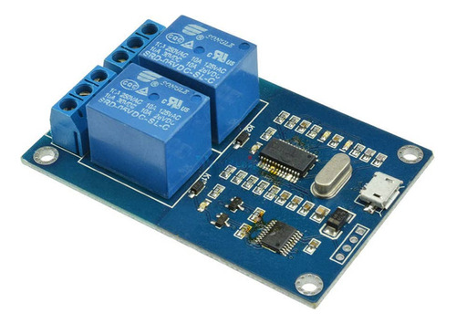 Rele 2 Canal Micro Usb 5 V Modulo Control Puerto Serie