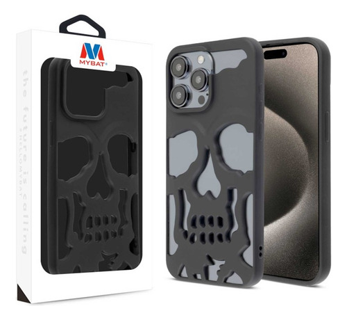 . Funda Mybat Skullcap Para iPhone 15 Pro Max Negra