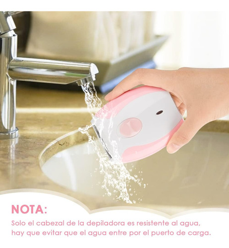 Depiladora Impermeable Recargable Portátil Para Mujer
