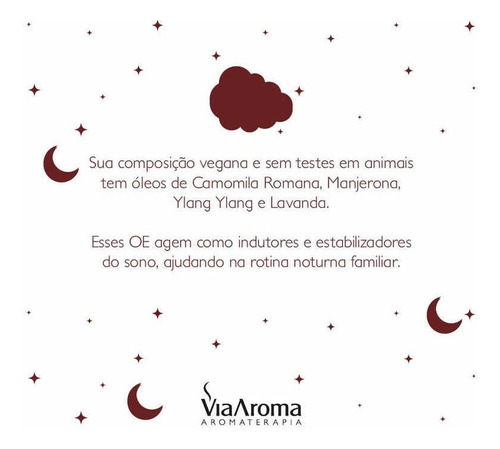 Oleo Essencial Via Aroma Blend Kids P Criança Hora Soninho