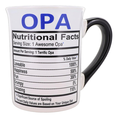 Taza Cottage Creek Opa, 16 Oz. Taza De Café Opa De Cerámica,