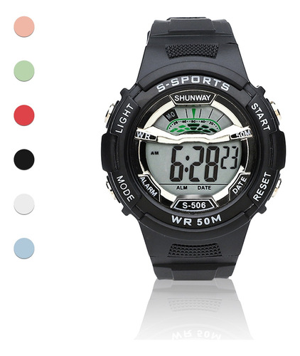 Colorido Reloj Digital Militar Deportivo Luminoso Deportes 