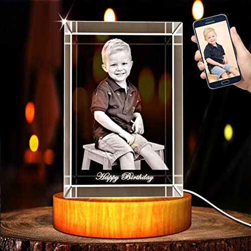 Foto Personalizado En Cristal Con Grabado 3d Para Regalo