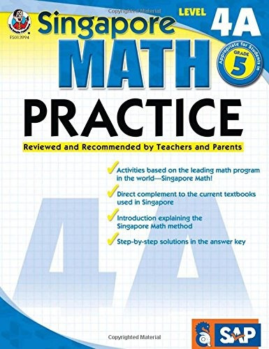 Singapore Math Practice, Level 4a, Grade 5