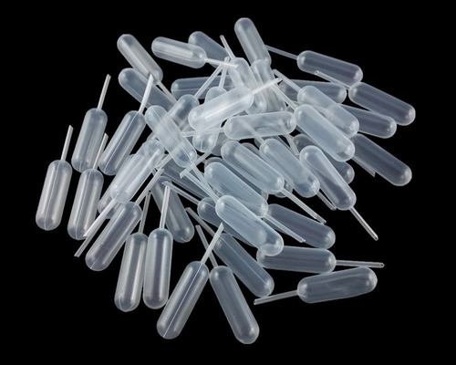 Yueton 50pcs Transparente 4ml Pipeta Líquida De Pasteur Del