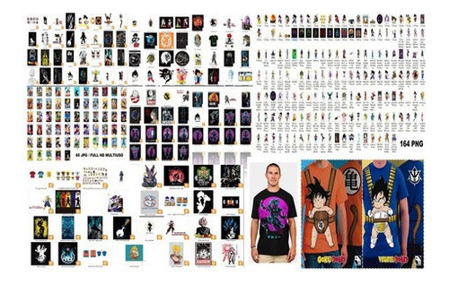 Vectores Dragon Ball Camisetas , Sublimación Vinil , Etc .