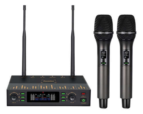 Sistema De Micrófono Inalámbrico Socodox Uhf, Micrófonos Din