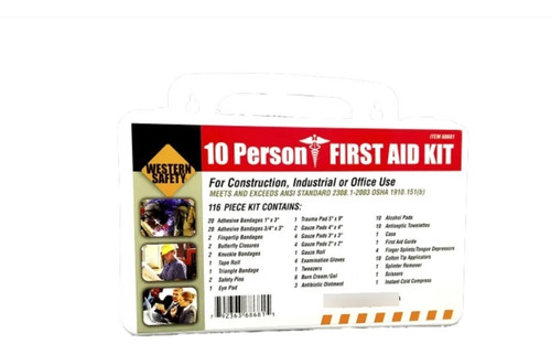 Primeros Auxilios (kit Para 10 Personas) Western Safety 6868