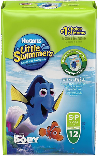 Huggies Little Swimmers Pañales, Pequeño, 12 Unidades