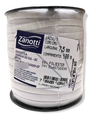 Elástico Zanotti Lazuli 7 ( Rolo C\100m )