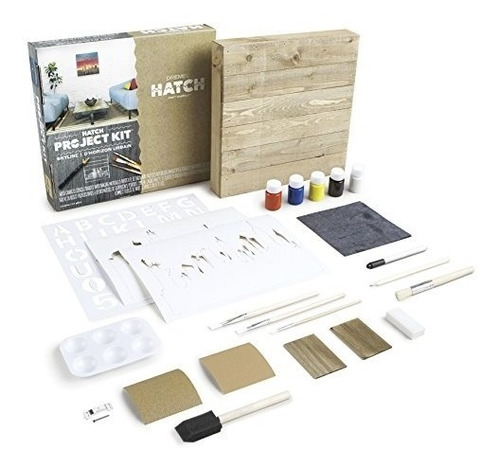 Kit De Proyecto Dremel Hatch: Skyline Pallet Art