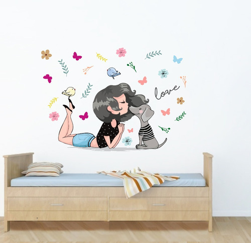 Vinilo Pared Infantiles Nena Adolescente Wall Stickers