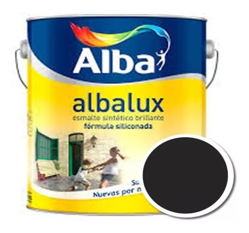 Albalux Esmalte Sintetico Brillante Negro 1lt | Liberato 