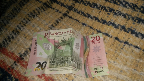 Villete De 20 Pesos Serie Bb 800 Y Otro Con Serie Ak 407