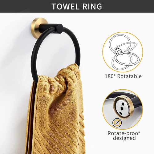 Imagen 7 de 12 de Juego De Accesorios De Baño De Acero Inoxidable Para Baño, 5