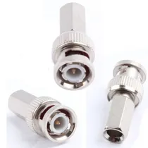 Comprar 10 X Bnc Macho Rosca Rg59 Conector Para Coaxial Coaxial Cctv