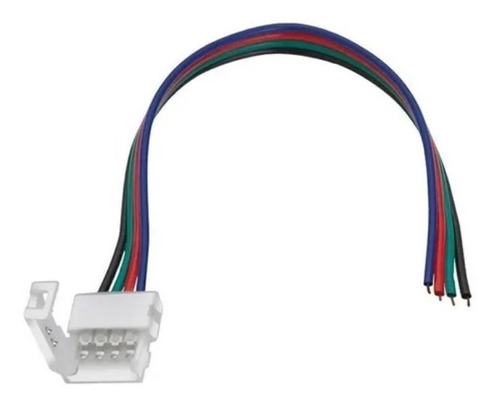 Pack X10 Conector Tira Led Union A Fuente Rgb 5050