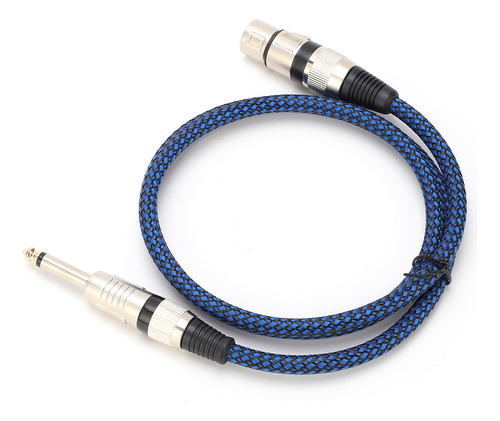 Cable Xlr Hembra De 6.5 Ts A 6.35 Para Micrófono De Guitarra