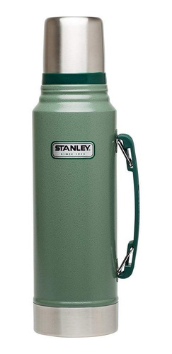 Imagen 1 de 3 de Termo Stanley Classic Vacuum Bottle 1.1 QT de acero inoxidable hammertone green